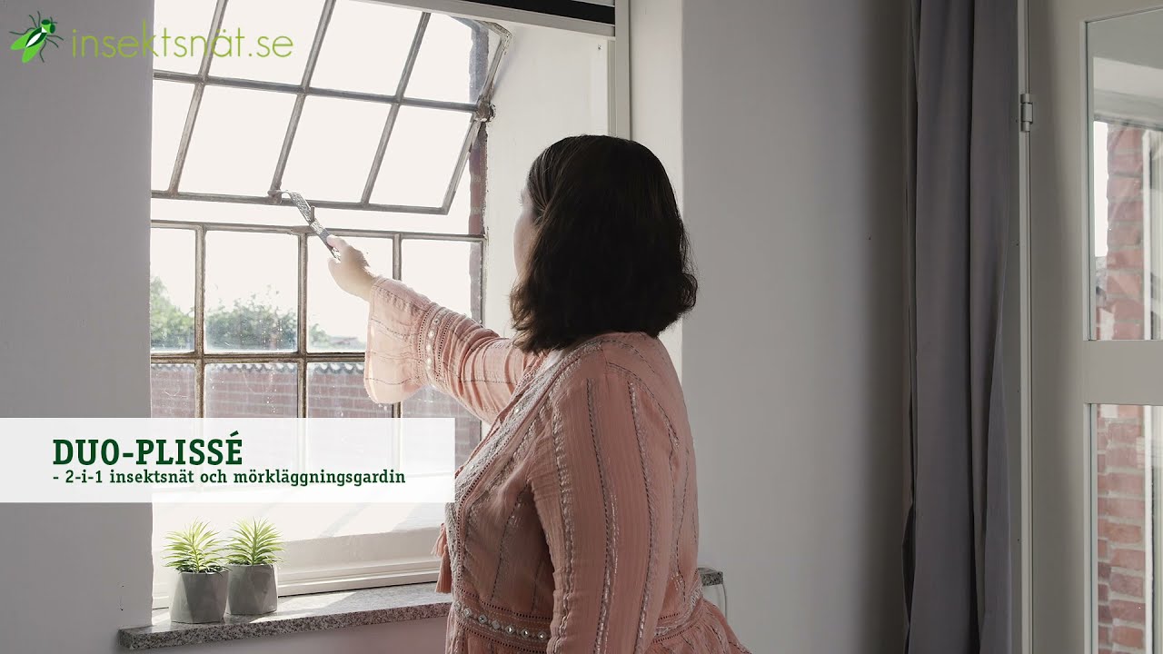 DUO-Plissé med insektsnät